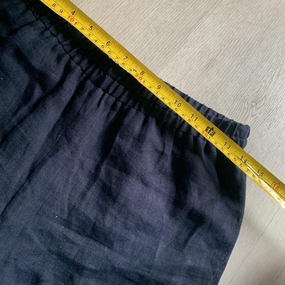 Mansur Gavriel Pants Navy Linen Trousers size S made in Italy minimalist‎ luxury - Picture 9 of 12